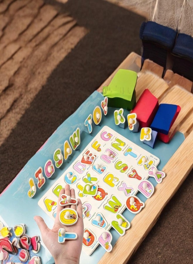 ستايلبيس لعبة أحجية مكعبات خشبية تعليمية من ستايل بيس | لعبة تعليمية تفاعلية للأطفال من عمر سنتين إلى خمس سنوات، مناسبة للأولاد والبنات، هدية مثالية لأعياد الميلاد (الحروف الأبجدية) - Image 5